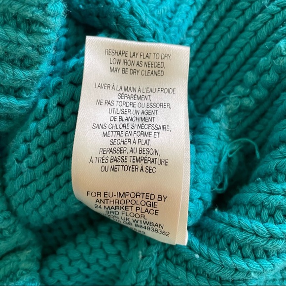 Moth teal colored knit top - Picture 8 of 8